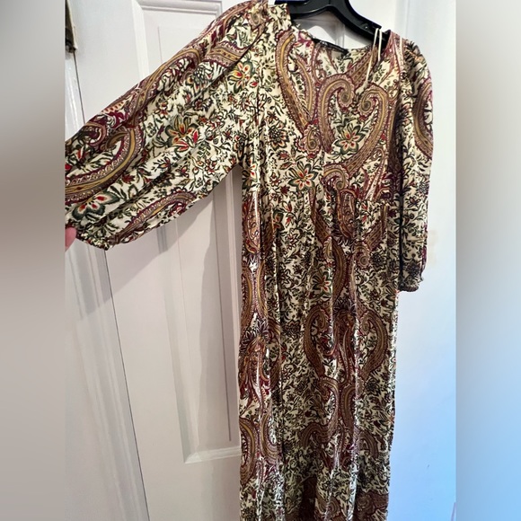 Zara boho midi dress! Great condition - Picture 1 of 5